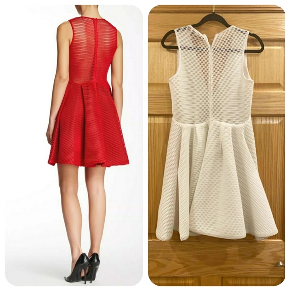 Issue New York Textured Fit & Flare Dress V-neck - Picture 2 of 15